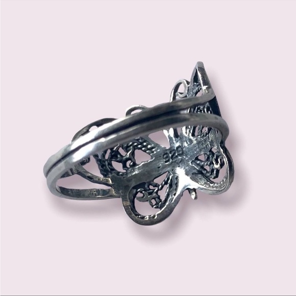 Butterfly Ring Sterling Silver Band + Gift Box - Picture 7 of 10